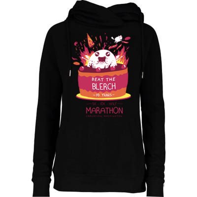 Beat The Blerch 10 Years Marathon Carnation Washington Womens Funnel Neck Pullover Hood