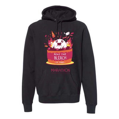 Beat The Blerch 10 Years Marathon Carnation Washington Premium Hoodie