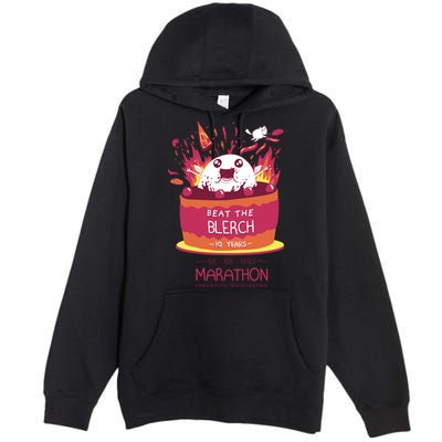 Beat The Blerch 10 Years Marathon Carnation Washington Premium Pullover Hoodie