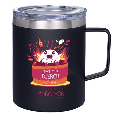 Beat The Blerch 10 Years Marathon Carnation Washington 12oz Stainless Steel Coffee Mug