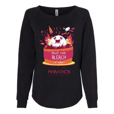 Beat The Blerch 10 Years Marathon Carnation Washington Womens California Wash Sweatshirt