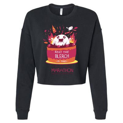 Beat The Blerch 10 Years Marathon Carnation Washington Cropped Pullover Crew