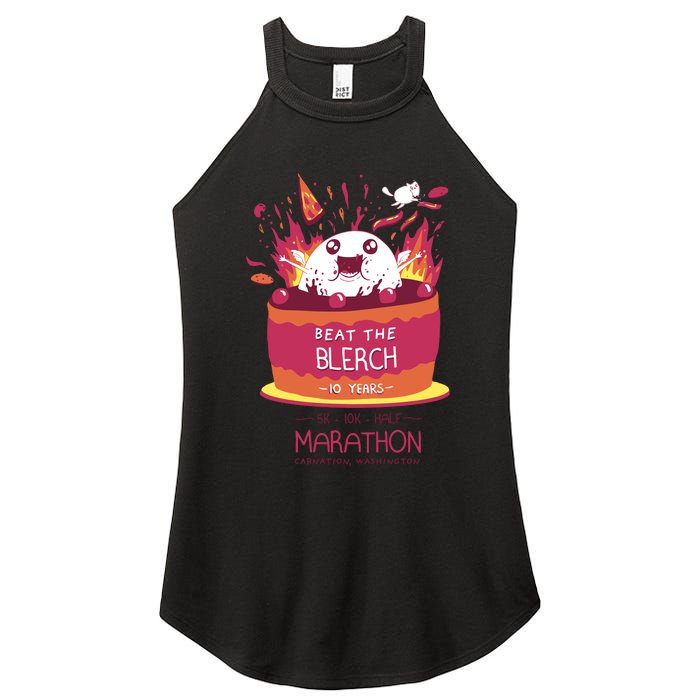 Beat The Blerch 10 Years Marathon Carnation Washington Women's Perfect Tri Rocker Tank