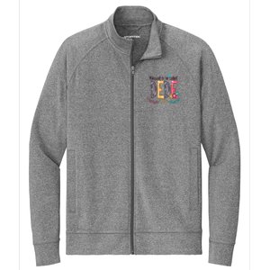 Blessed To Be Called Dede Colorful MotherS Day Gifts Stretch Full-Zip Cadet Jacket