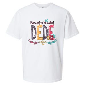 Blessed To Be Called Dede Colorful MotherS Day Gifts Sueded Cloud Jersey T-Shirt