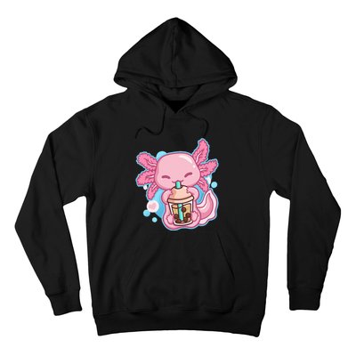 Boba Tea Bubble Tea Milk Tea Anime Axolotl Hoodie