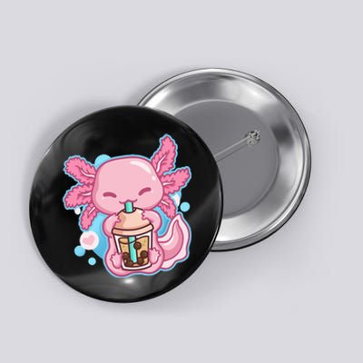 Boba Tea Bubble Tea Milk Tea Anime Axolotl Button