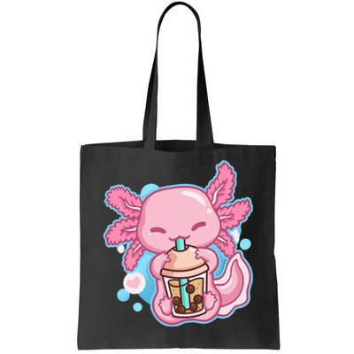 Boba Tea Bubble Tea Milk Tea Anime Axolotl Tote Bag