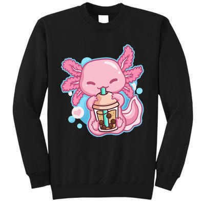 Boba Tea Bubble Tea Milk Tea Anime Axolotl Tall Sweatshirt