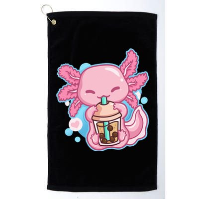 Boba Tea Bubble Tea Milk Tea Anime Axolotl Platinum Collection Golf Towel