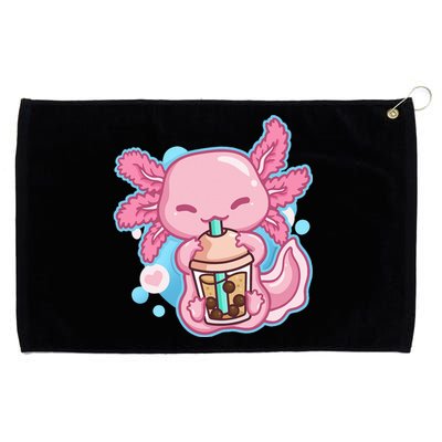 Boba Tea Bubble Tea Milk Tea Anime Axolotl Grommeted Golf Towel