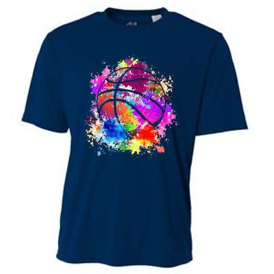 Basketball Teenagers Baller Dunking Cooling Performance Crew T-Shirt