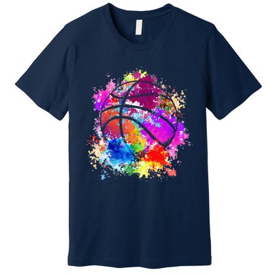 Basketball Teenagers Baller Dunking Premium T-Shirt