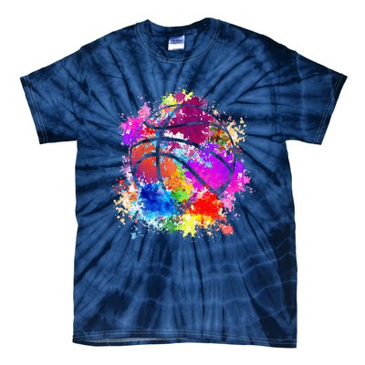 Basketball Teenagers Baller Dunking Tie-Dye T-Shirt