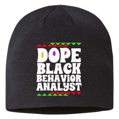 Behavior Technician BCBA ABA Dope Black Behavior Analyst Sustainable Beanie