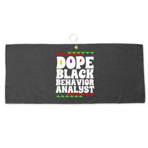 Behavior Technician BCBA ABA Dope Black Behavior Analyst Large Microfiber Waffle Golf Towel