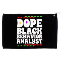 Behavior Technician BCBA ABA Dope Black Behavior Analyst Grommeted Golf Towel