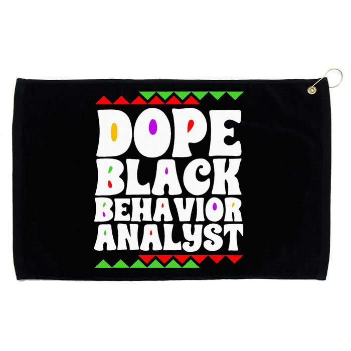 Behavior Technician BCBA ABA Dope Black Behavior Analyst Grommeted Golf Towel