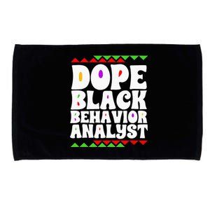 Behavior Technician BCBA ABA Dope Black Behavior Analyst Microfiber Hand Towel