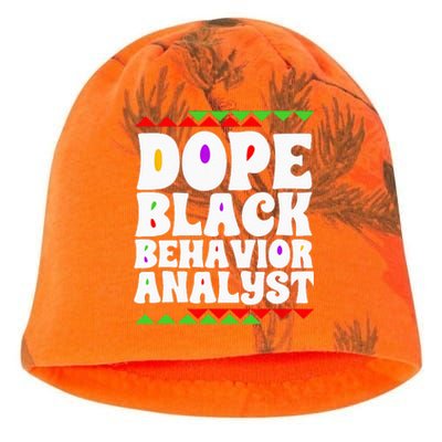 Behavior Technician BCBA ABA Dope Black Behavior Analyst Kati - Camo Knit Beanie