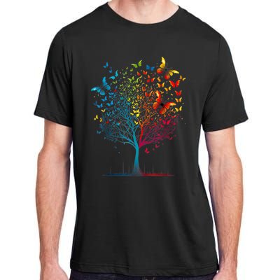 Butterfly Tree Beautiful Women Men Graphic Adult ChromaSoft Performance T-Shirt