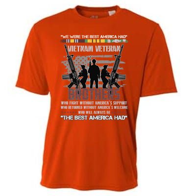 Brothers The Best America Had Vietnam Veteran Gift Cooling Performance Crew T-Shirt