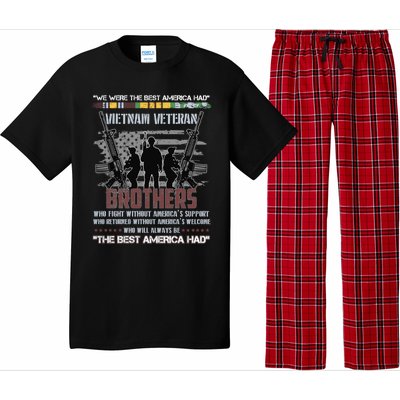 Brothers The Best America Had Vietnam Veteran Gift Pajama Set