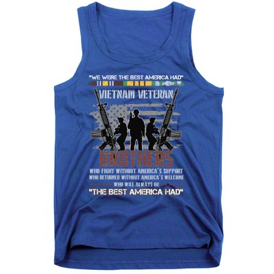 Brothers The Best America Had Vietnam Veteran Gift Tank Top