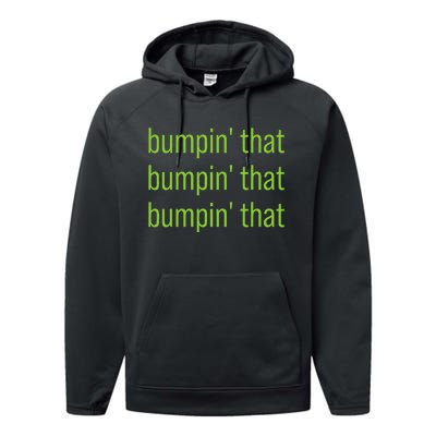 Bumpin That Brat Bratty Green Minimalist Performance Fleece Hoodie