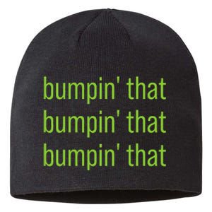 Bumpin That Brat Bratty Green Minimalist Sustainable Beanie