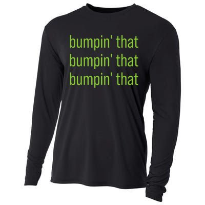 Bumpin That Brat Bratty Green Minimalist Cooling Performance Long Sleeve Crew