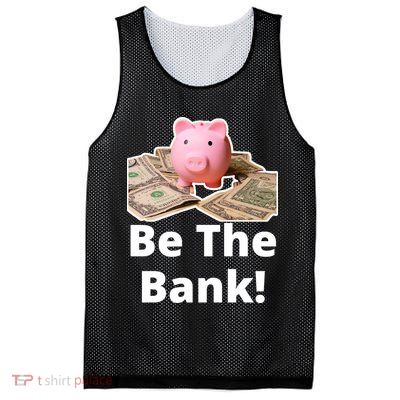 Be The Bank Piggy Bank Boost Success Wealth & Motivation Mesh Reversible Basketball Jersey Tank