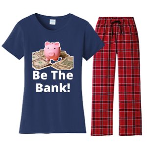 Be The Bank Piggy Bank Boost Success Wealth & Motivation Women's Flannel Pajama Set