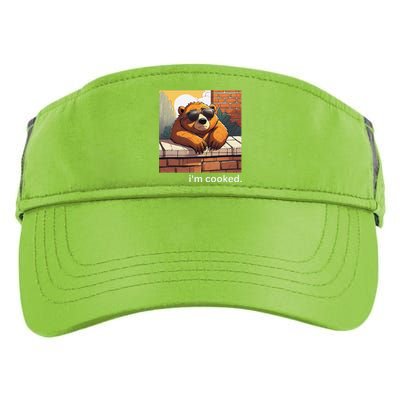 Beno The Bear IM Cooked Funny Cute Adult Drive Performance Visor