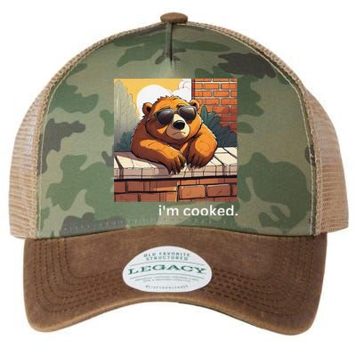 Beno The Bear IM Cooked Funny Cute Legacy Tie Dye Trucker Hat