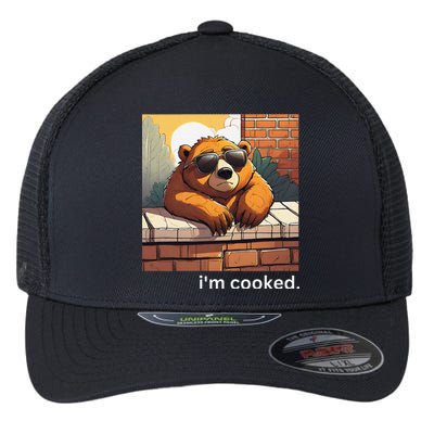 Beno The Bear IM Cooked Funny Cute Flexfit Unipanel Trucker Cap