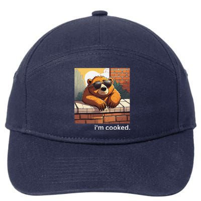 Beno The Bear IM Cooked Funny Cute 7-Panel Snapback Hat