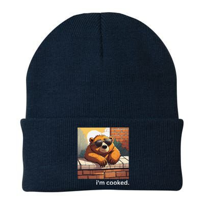 Beno The Bear IM Cooked Funny Cute Knit Cap Winter Beanie