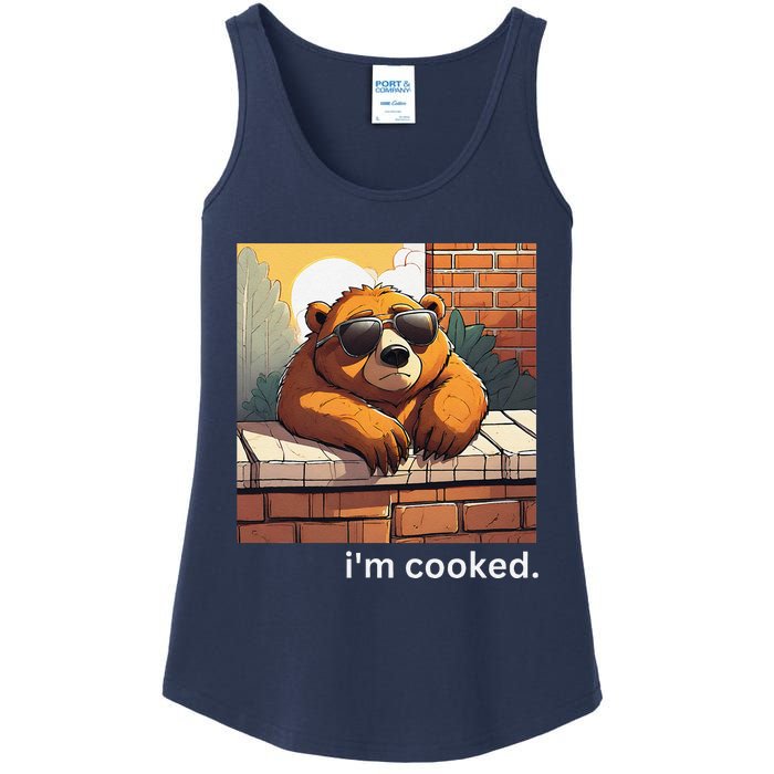 Beno The Bear IM Cooked Funny Cute Ladies Essential Tank