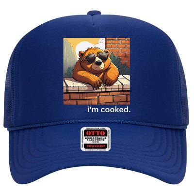 Beno The Bear IM Cooked Funny Cute High Crown Mesh Back Trucker Hat