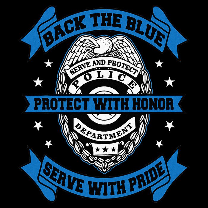 Back The Blue Blue Line Police Officer Cop Toddler Long Sleeve Shirt