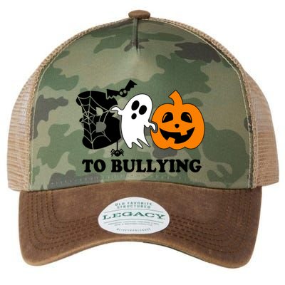 Boo To Bullying Orange Anti Bullying Unity Day Halloween Legacy Tie Dye Trucker Hat