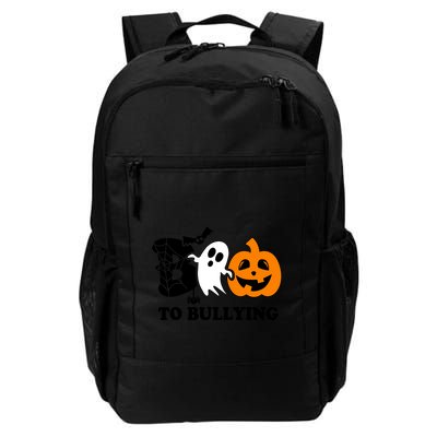 Boo To Bullying Orange Anti Bullying Unity Day Halloween Backpack
