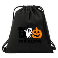 Boo To Bullying Orange Anti Bullying Unity Day Halloween Drawstring Bag