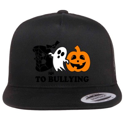 Boo To Bullying Orange Anti Bullying Unity Day Halloween Flatbill Hat