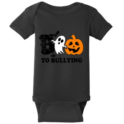 Boo To Bullying Orange Anti Bullying Unity Day Halloween Baby Bodysuit