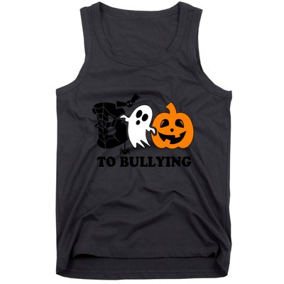 Boo To Bullying Orange Anti Bullying Unity Day Halloween Tank Top