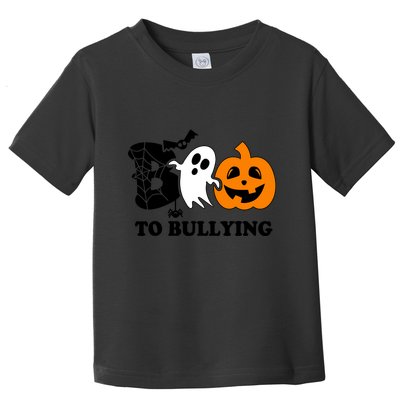 Boo To Bullying Orange Anti Bullying Unity Day Halloween Toddler T-Shirt