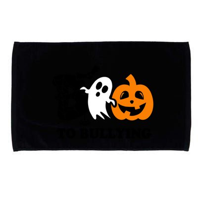 Boo To Bullying Orange Anti Bullying Unity Day Halloween Microfiber Hand Towel
