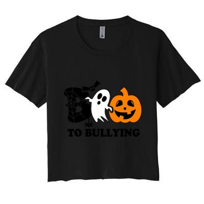 Boo To Bullying Orange Anti Bullying Unity Day Halloween Crop Top